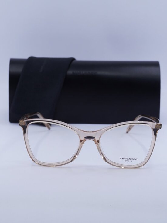 Saint Laurent SL478JERRY 004 Butterfly Eyeglasses 53mm – Transparent Peach main image 8